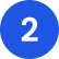 Icon showing the number 2 on a blue circular background