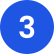 Icon showing the number 3 on a blue circular background